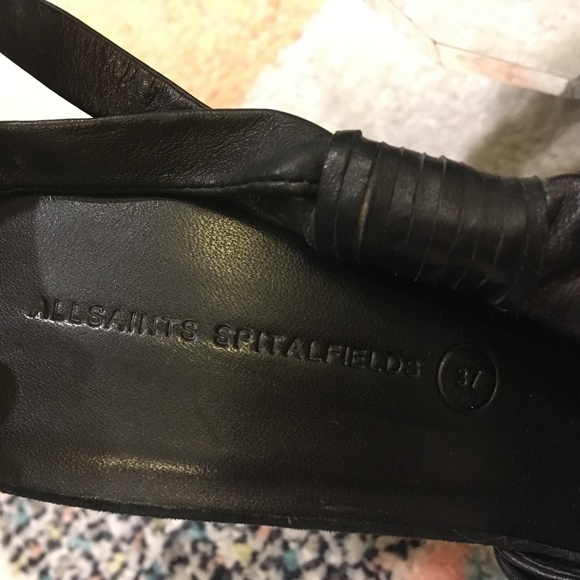 All Saints Spitalfields Lucite Wedge Sandals-Size 37 - Picture 9 of 16